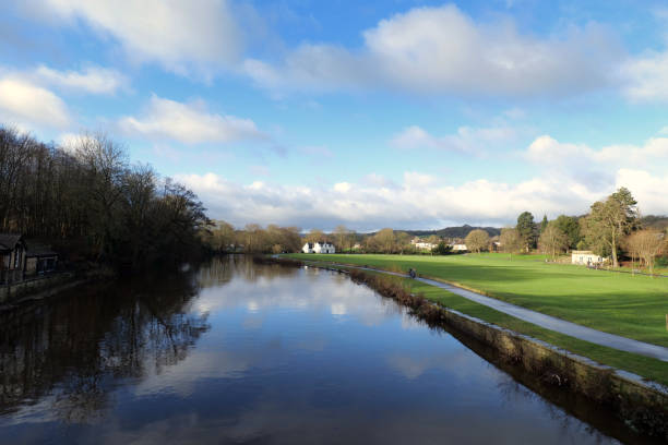 River Avon Warwick Warwickshire England UK