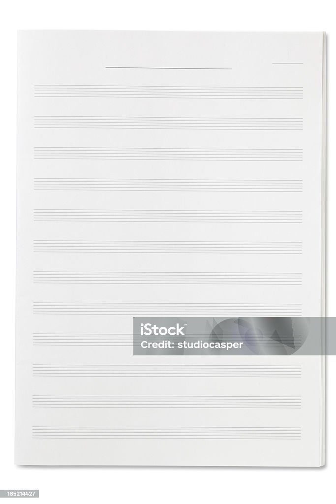 空白のシートの音楽 - 楽譜のロイヤリティフリーストックフォト