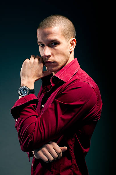 istock Fashion male model 185214589