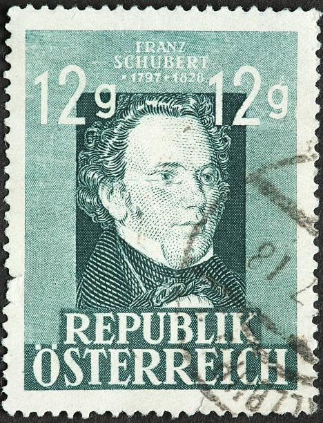 istock Franz Schubert composer on an Austrian stamp 185215261
