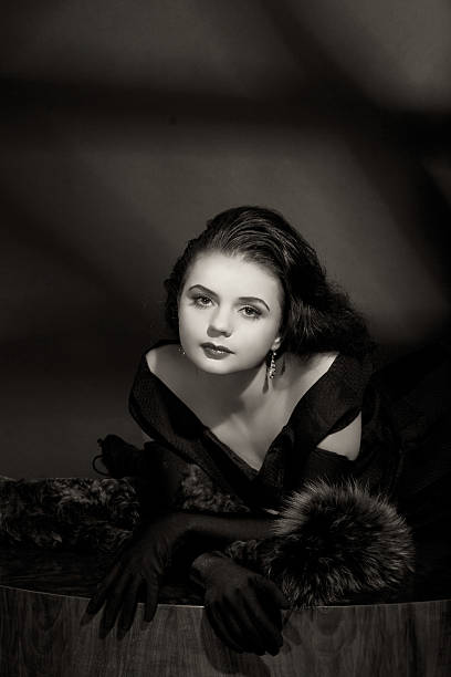 istock Sensitive.Portrait in film noir. 185216509
