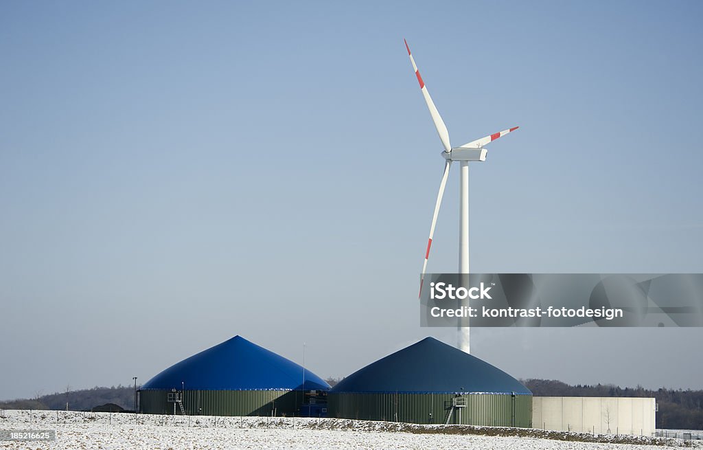 Energie Deutschland Biogas fahren im winter - Lizenzfrei Biomethan Stock-Foto