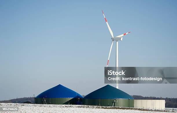 Biogaz Energii W Niemczech W Zimie - zdjęcia stockowe i więcej obrazów Odnawialny gaz ziemny - Odnawialny gaz ziemny, Beztlenowy, Zima