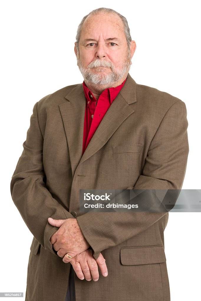 Uomo anziano In Blazer - Foto stock royalty-free di 55-59 anni