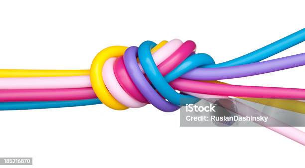 Teambulding Concept Stock Photo - Download Image Now - Team Building, Cable, Tied Knot