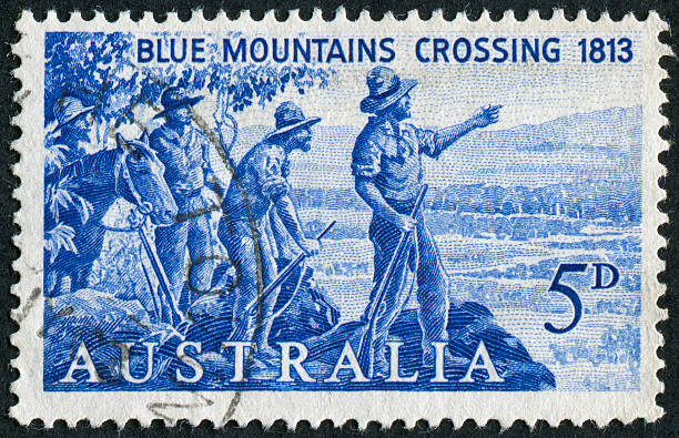 istock Blue Mountains Crossing Stamp 185217067