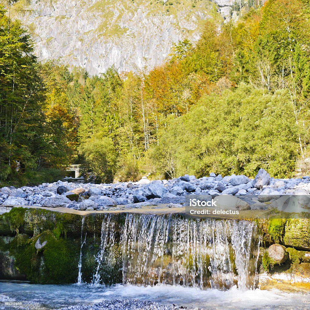 Eisbach in the Berchtesgaden Alps Eisbachtal in the Berchtesgaden Alps in the background of the Watzmann.See other bavaria images: Autumn Stock Photo