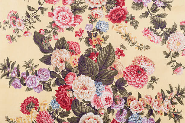 istock Antique Floral Fabric SB91 Close Up 185217686