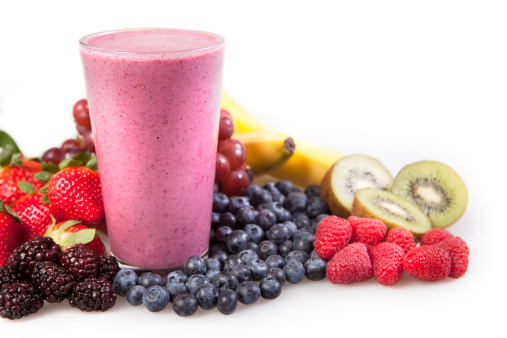 fresh smoothie with fruit