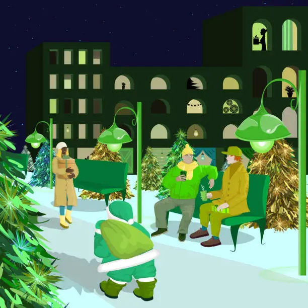 Vector illustration of Christmas Holidays
