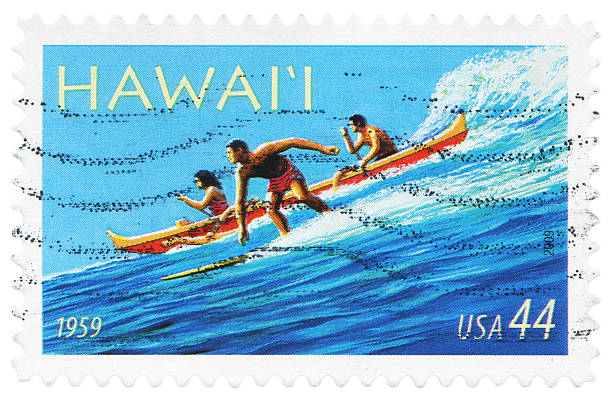 hawaï (xxl - surfing men hawaii islands wave photos et images de collection