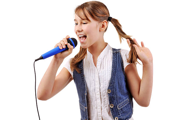 istock Singing Cute Young Girl 185218540