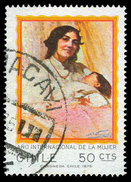 istock International Women's Year Stamp, Chile 185218702