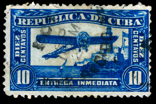 Cuba Air Mail Old Postage Stamp