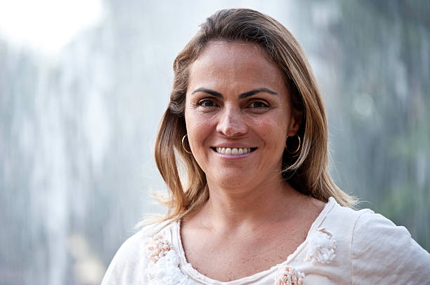 istock Smiling Mature Hispanic Woman 185218793