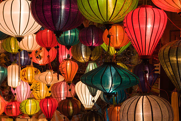 istock Asian Silk Chinese Lanterns 185218839