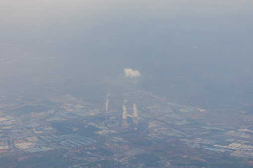Viewing factories from the air