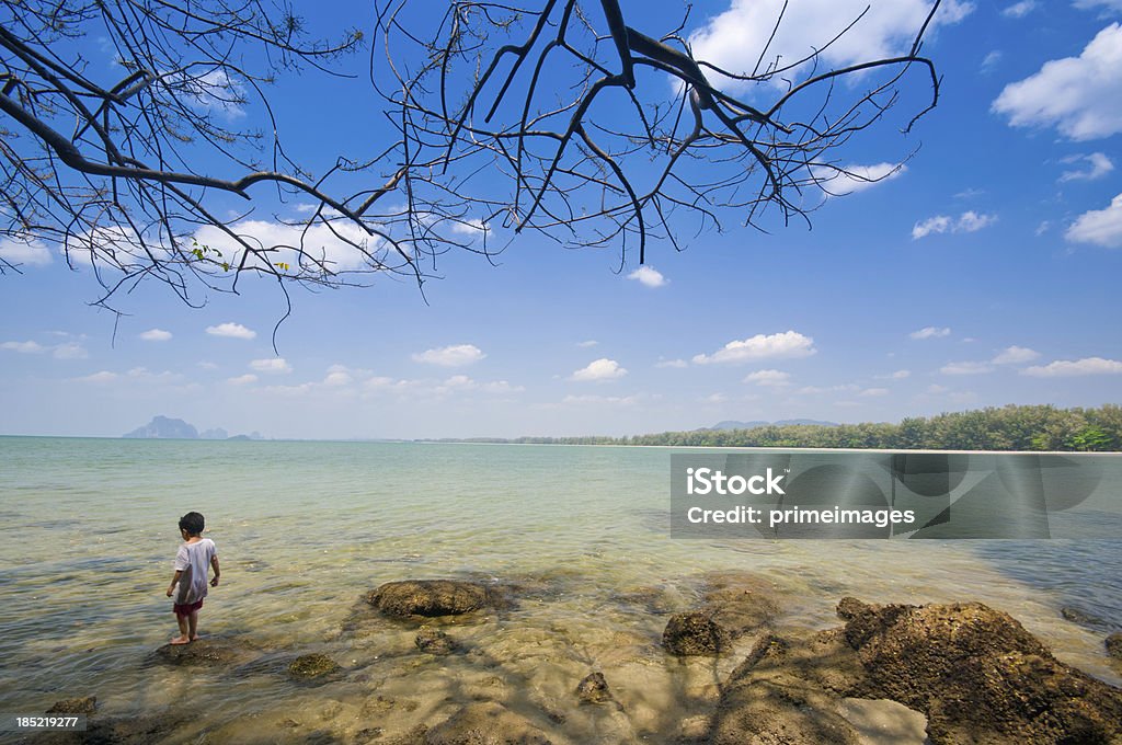 Hermosa playa tropical, al mar - Foto de stock de Adolescencia libre de derechos