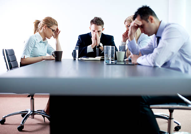 istock Worried Business Team 185219328