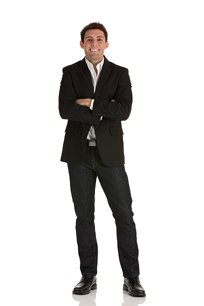 istock Businessman standing with his arms crossed 185219385