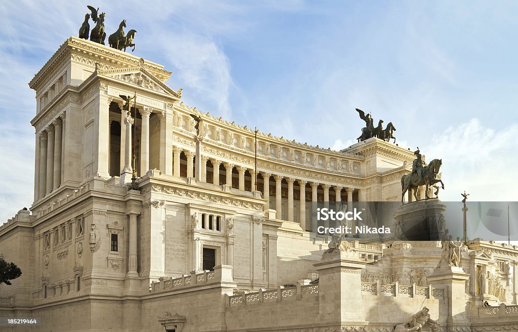 Monument in Rome "Monument of Vittorio Emanuele II in Rome, Italy" Altare Della Patria Stock Photo