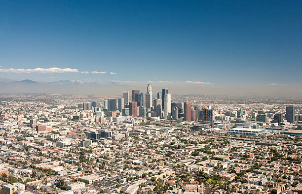 istock Los Angeles Skyline Aerial 185220301