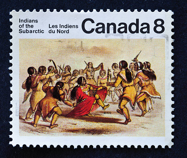 istock Indians of the Subartic Stamp 185220779