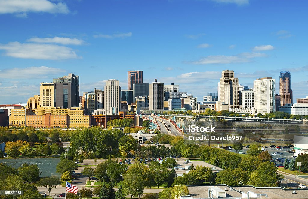 Cidade de St. Paul downtown - Foto de stock de Minnesota royalty-free