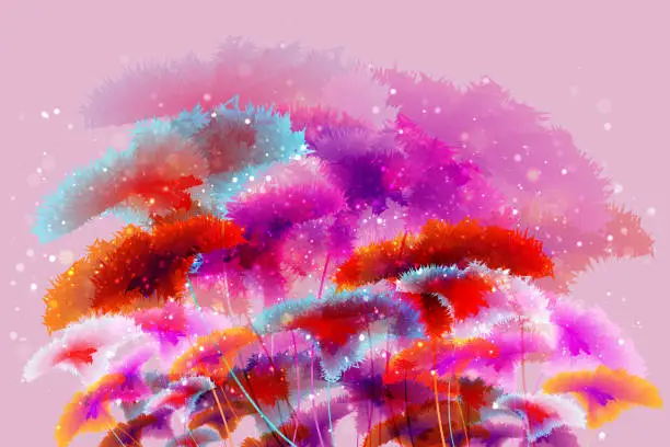 Vector illustration of Artistic floral background.