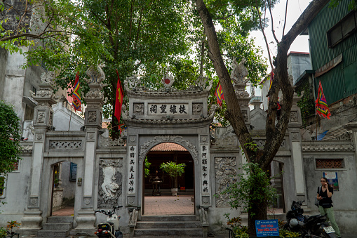 An ancient temple in the capital Hanoi, Vietnam