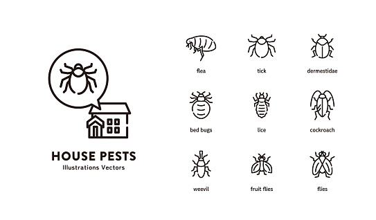 A simple and easy-to-use icon set of harmful animal pests and vermin.