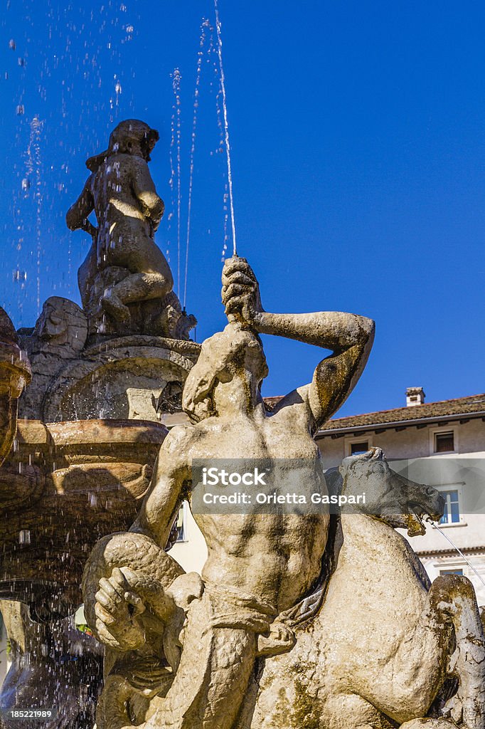 Fonte de Netuno, o Trento - Foto de stock de Arte royalty-free