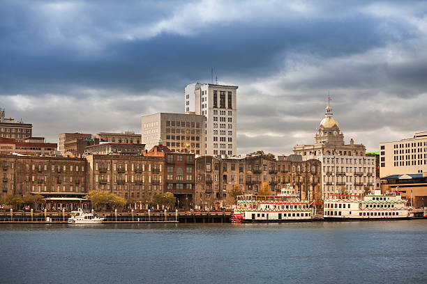 istock Waterfront skyline of Savannah Georgia 185222372