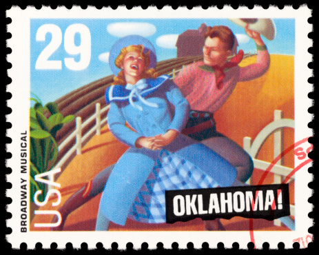 Cancelled Stamp From The United States: Broadway Musical.
