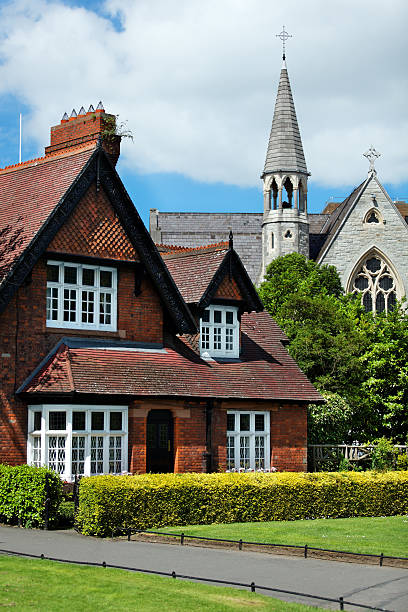 istock House and temple in Dublin. 185223016