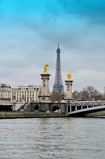 istock Eiffel Tower and Alexander bridge, Paris, France 185224129
