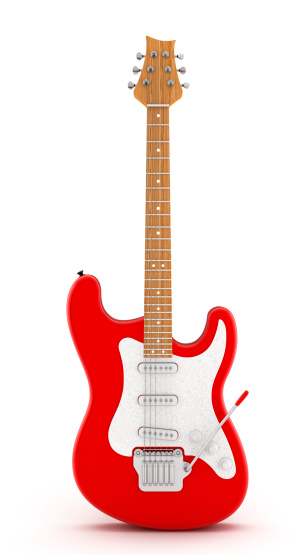 Red guitarra eléctrica photo