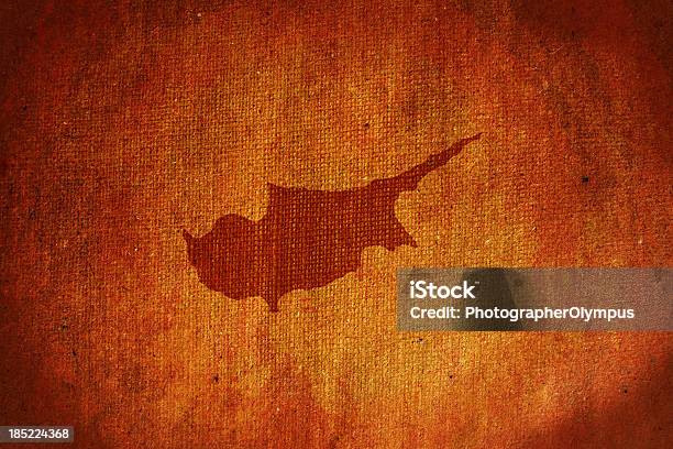 Гранж Карта Ткани Кипр — стоковые фотографии и другие картинки Карта - Карта, Республика Кипр, Абстрактный