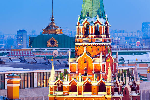 istock Moscow Kremlin at winter night 185224407