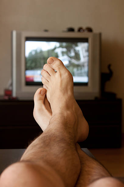 istock Resting in front of TV 185224735