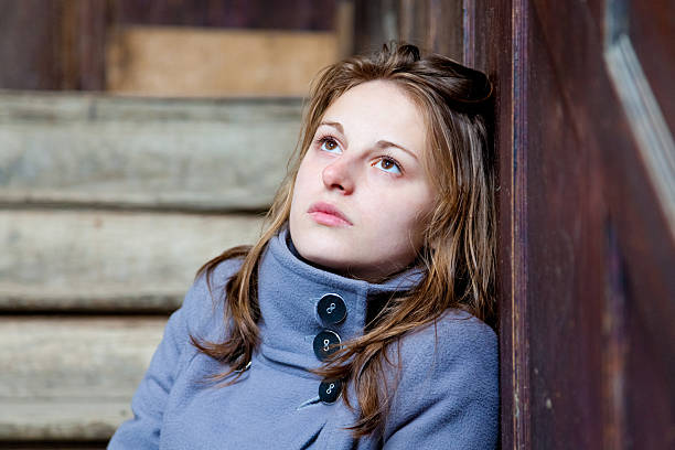 istock Young woman teenage sadness frustration problem 185224820