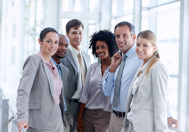 istock Close-knit business team 185224842