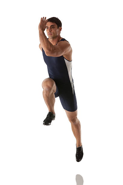 istock Male athlete running 185225215
