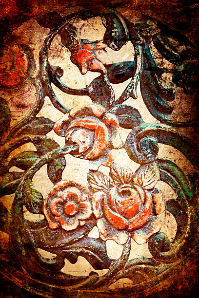 istock Vintage Rose Grunge Background 185225240
