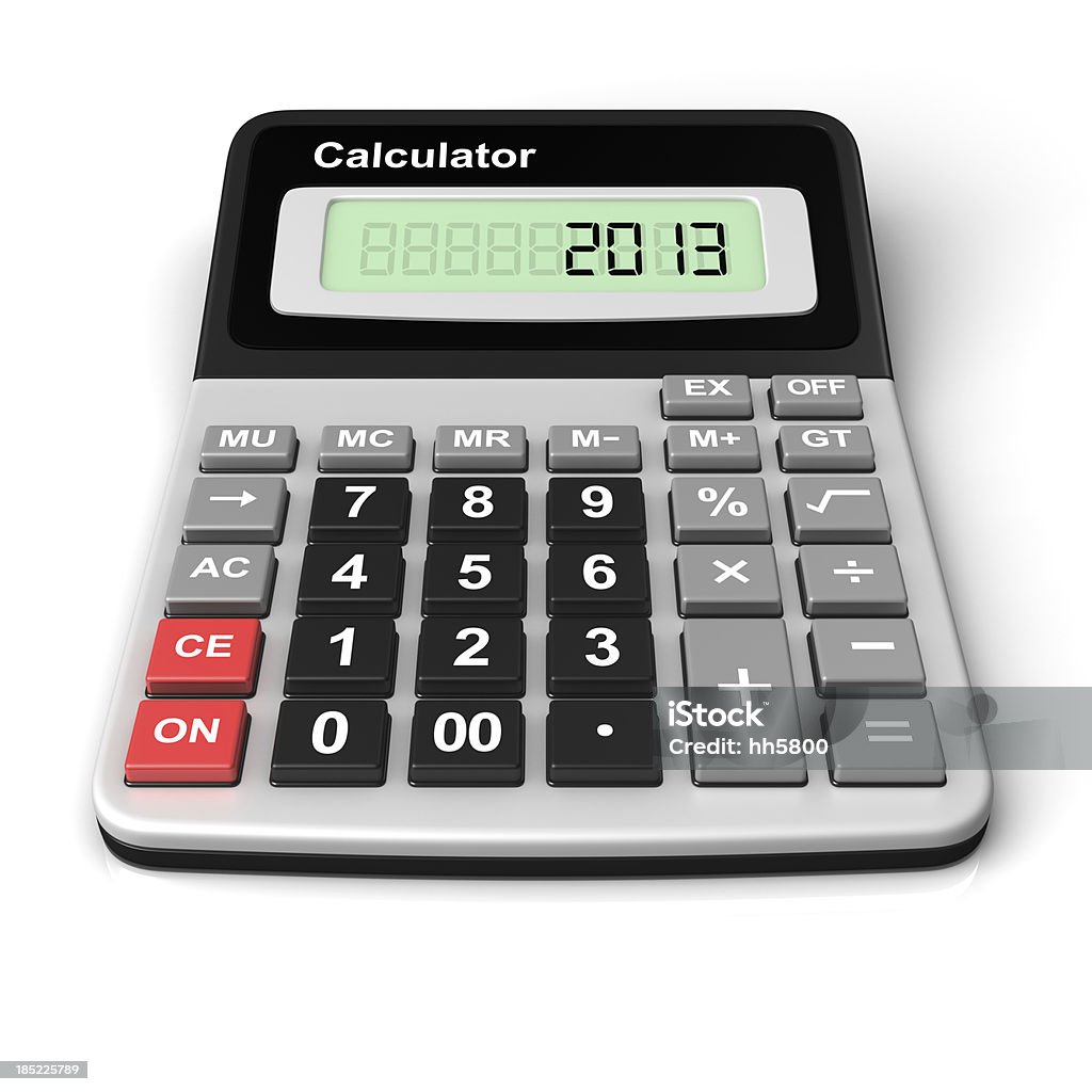 Calculadora de 2013 - Foto de stock de 2013 libre de derechos
