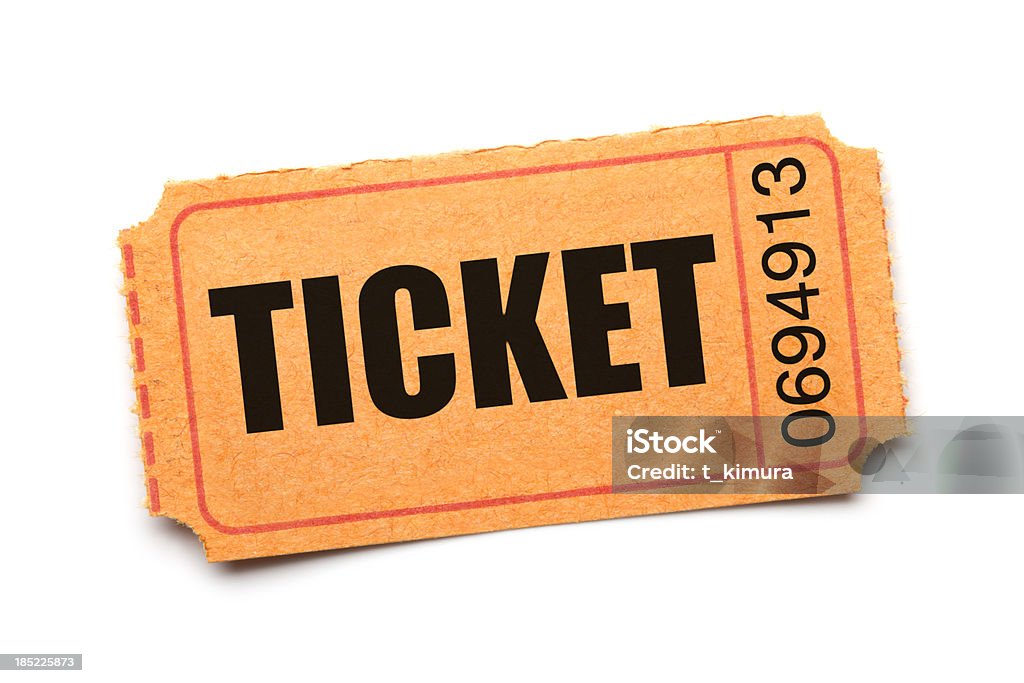 Ticket - Lizenzfrei Admit one - englischer Ausdruck Stock-Foto