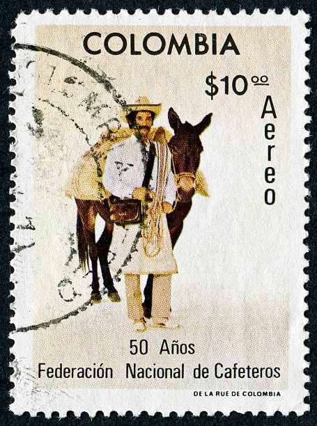 istock Colombian Coffee Stamp 185226055