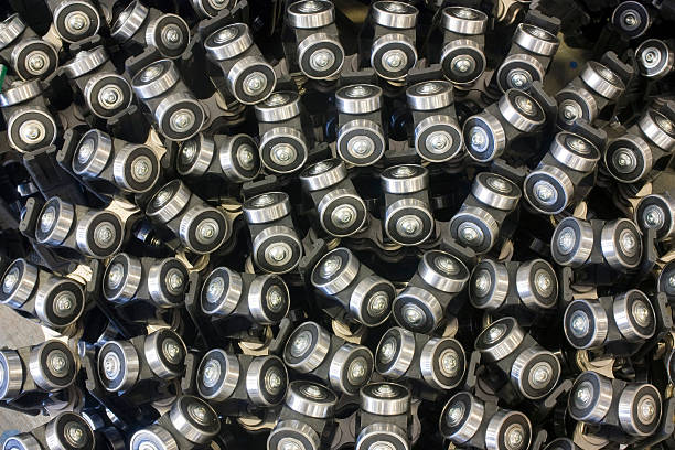 istock Background of Shiny Bearing Assemblies 185226073