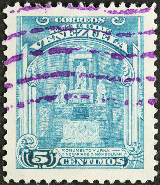 istock Simon Bolivar memorial on a Venezuelan stamp 185227175