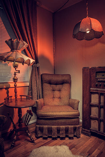 istock Domestic Living Room Sixties Style 185227229